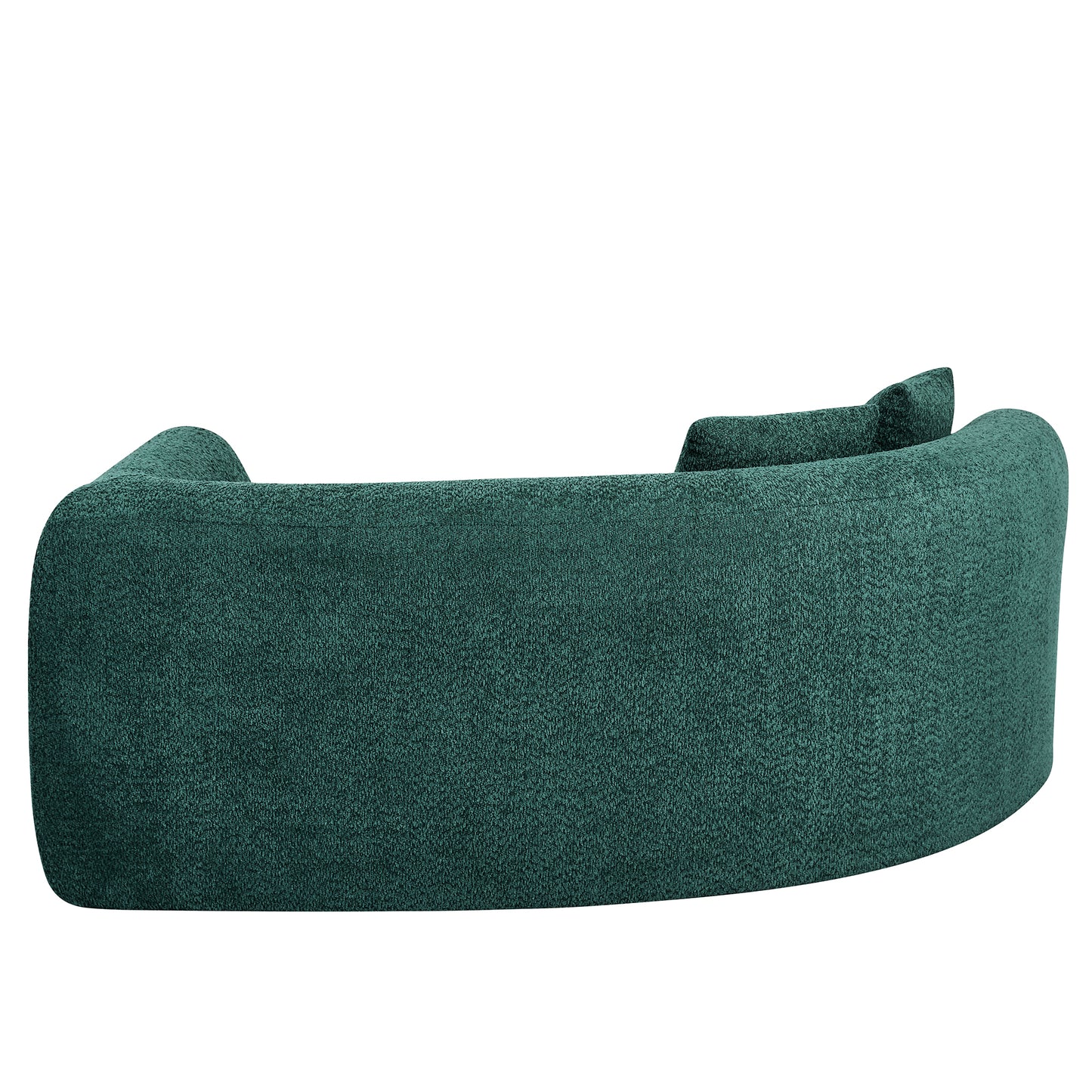 110" Curved L-Shaped Modular Sectional Sofa - Blue & Green