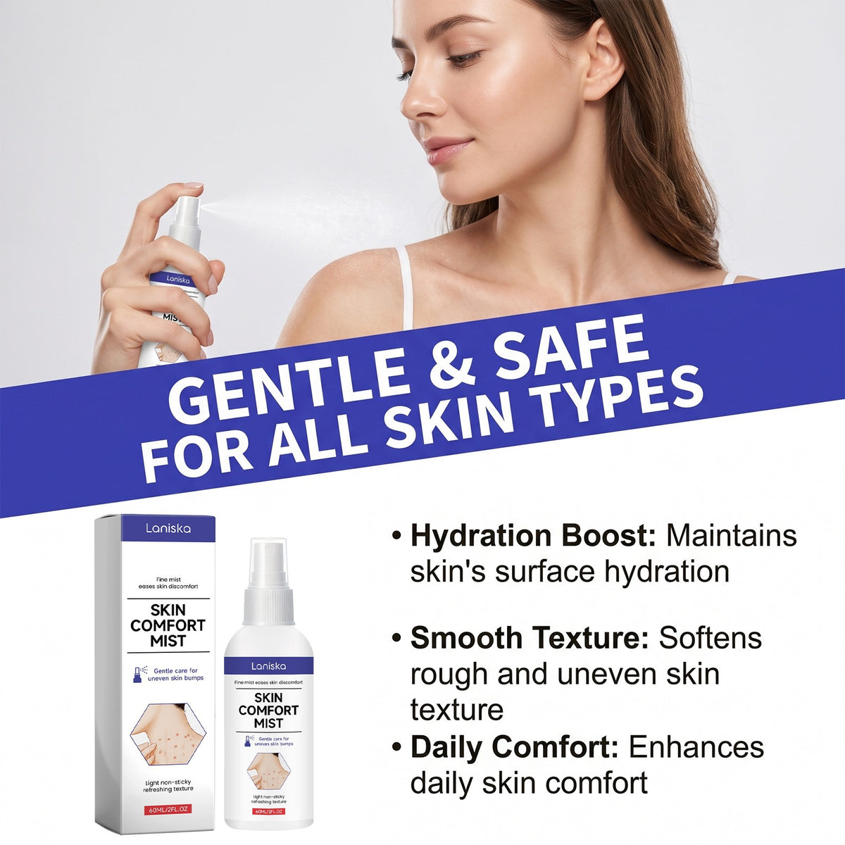 Skin Soothing Facial Spray 60ML - Gentle Skin Care & Calm Relief