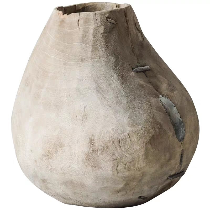Living Room Floor Vase Stand Decoration Solid Wood Home Accent