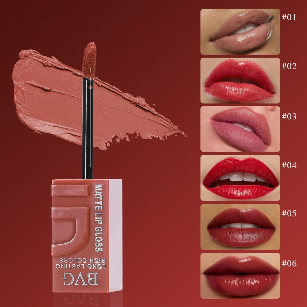 Matte Lip Lacquer Set - Non-Fading Moisturizing Lip Gloss Collection