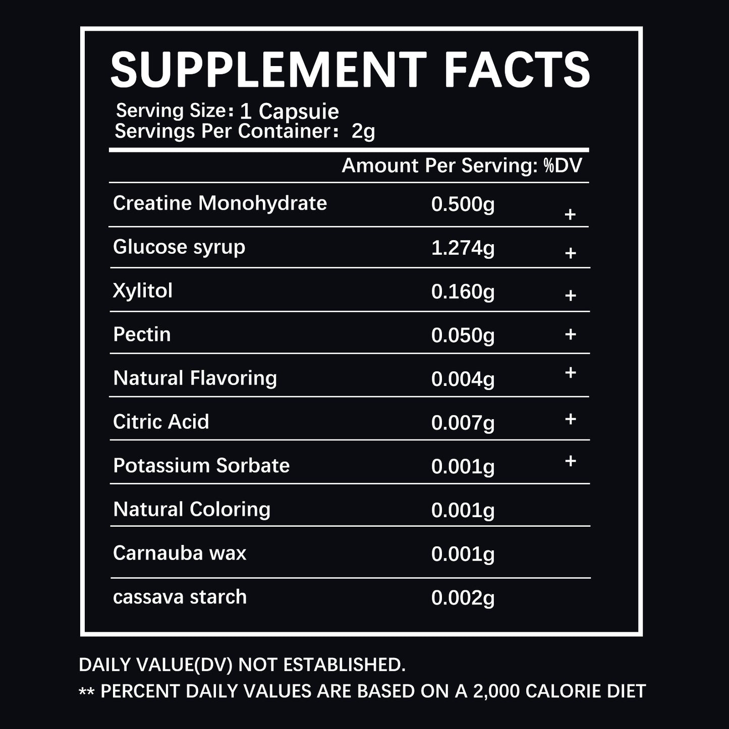 Creatine Jelly Gummies - 320g 150 Pieces Fitness & Nutrition Supplement