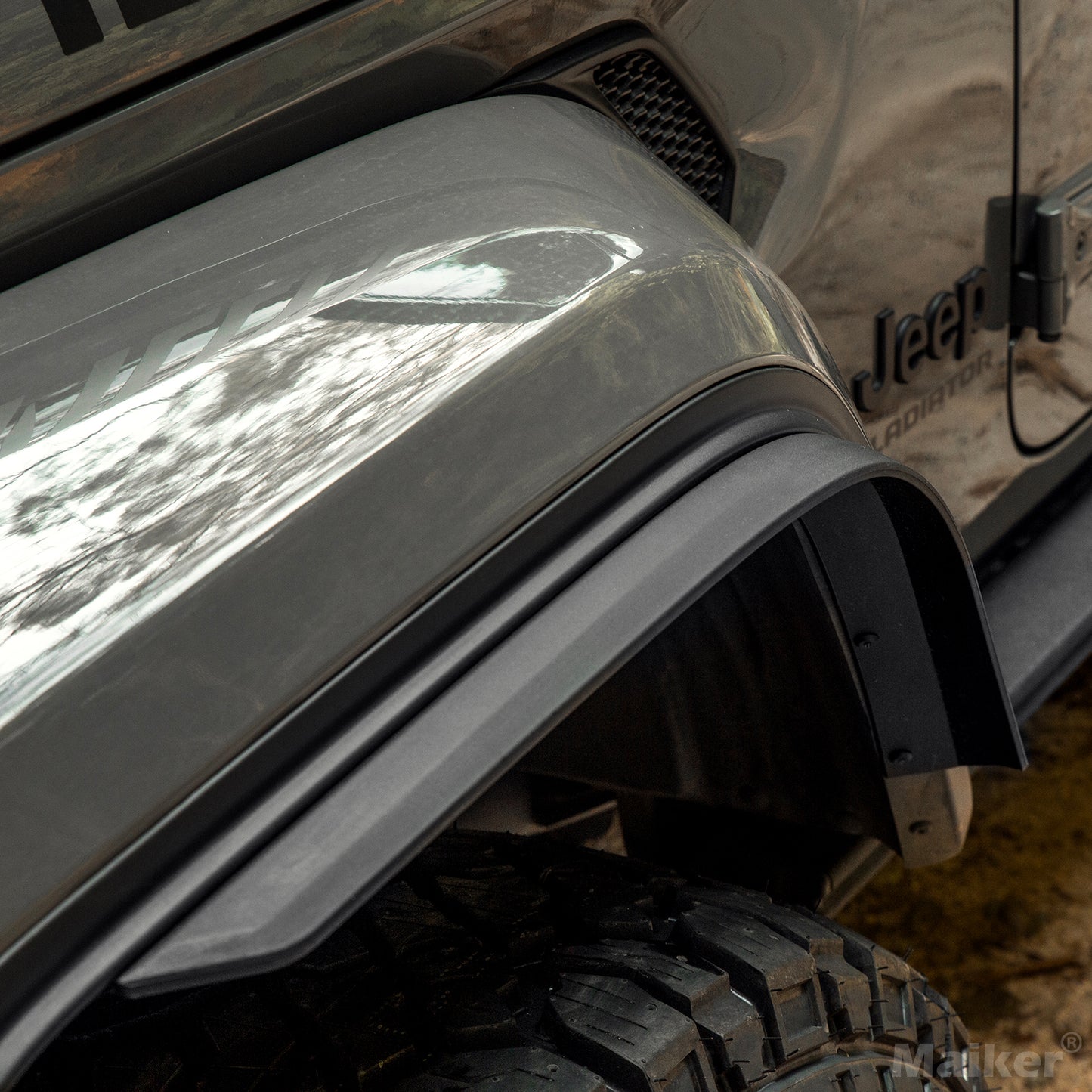 Front & Rear Fender Flares for 2018-2026 Jeep Wrangler JL & JLU - Black