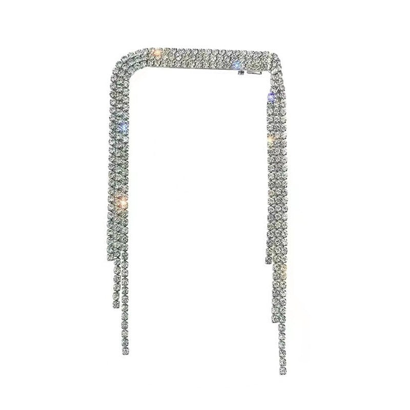 Geometric Alloy Hairpin - Silver