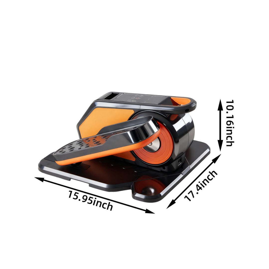 Under-Desk Elliptical Mini Pedal Exerciser with Adjustable Speed and LED Display