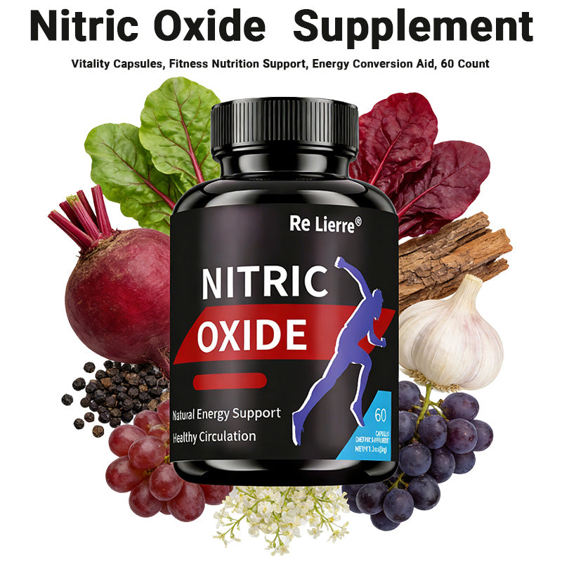 Nitric Oxide Supplement - L-Arginine & L-Citrulline Complex, 60 Capsules