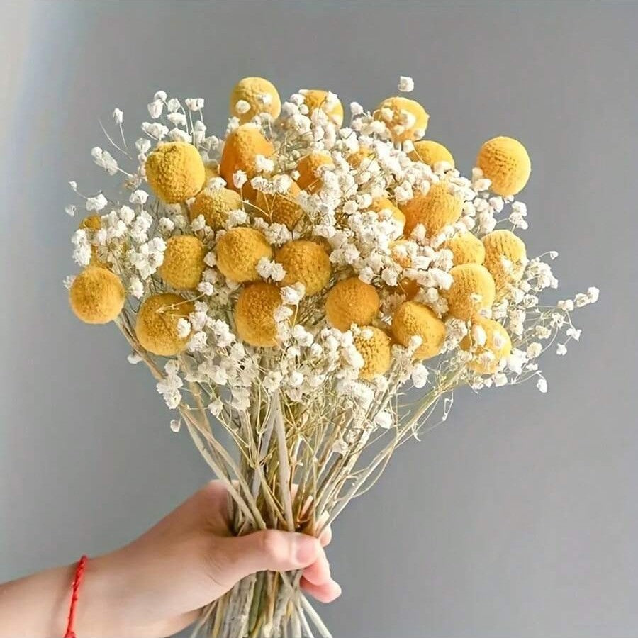 Dried Flower Bouquet - Preserved Grass Flower Arrangement for Home Decor