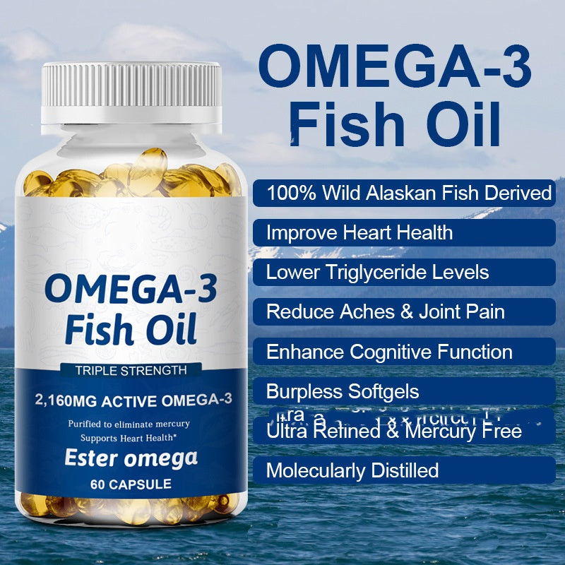 Fish Oil Softgels - 120 Capsules