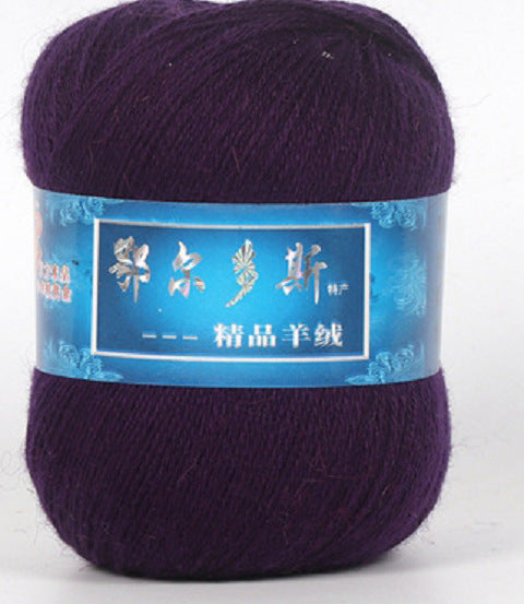 Hand-Knitted Cashmere Yarn for Knitting & Crocheting - Medium Coarse Pure Wool Thread