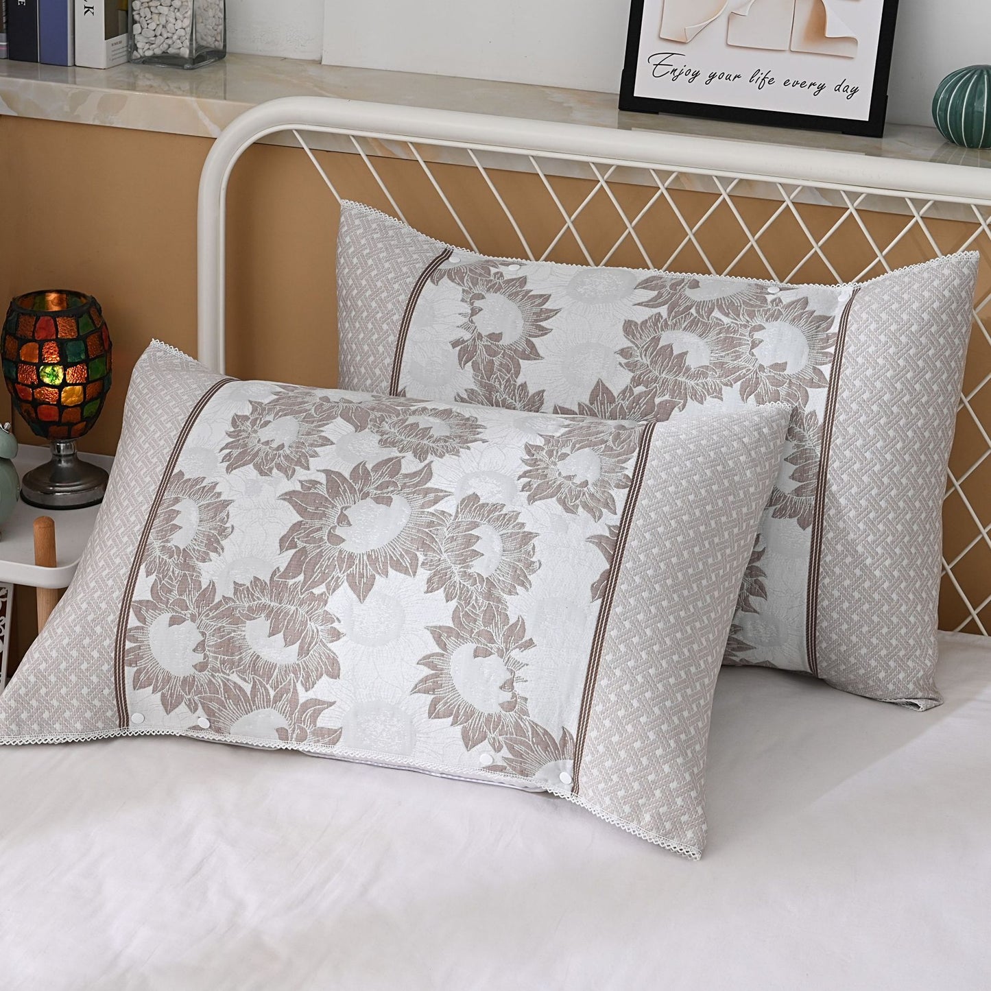 Thickened Pilling-Resistant Cotton Pillow Cover - 50x108cm Modern Minimalist Bedding