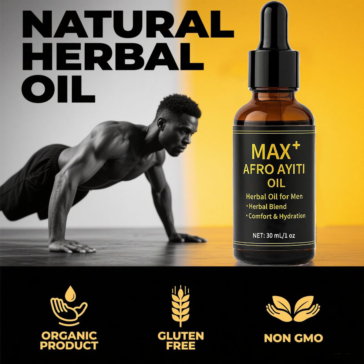 Afro Ayiti Oil Men's Body Care Drops 30ml