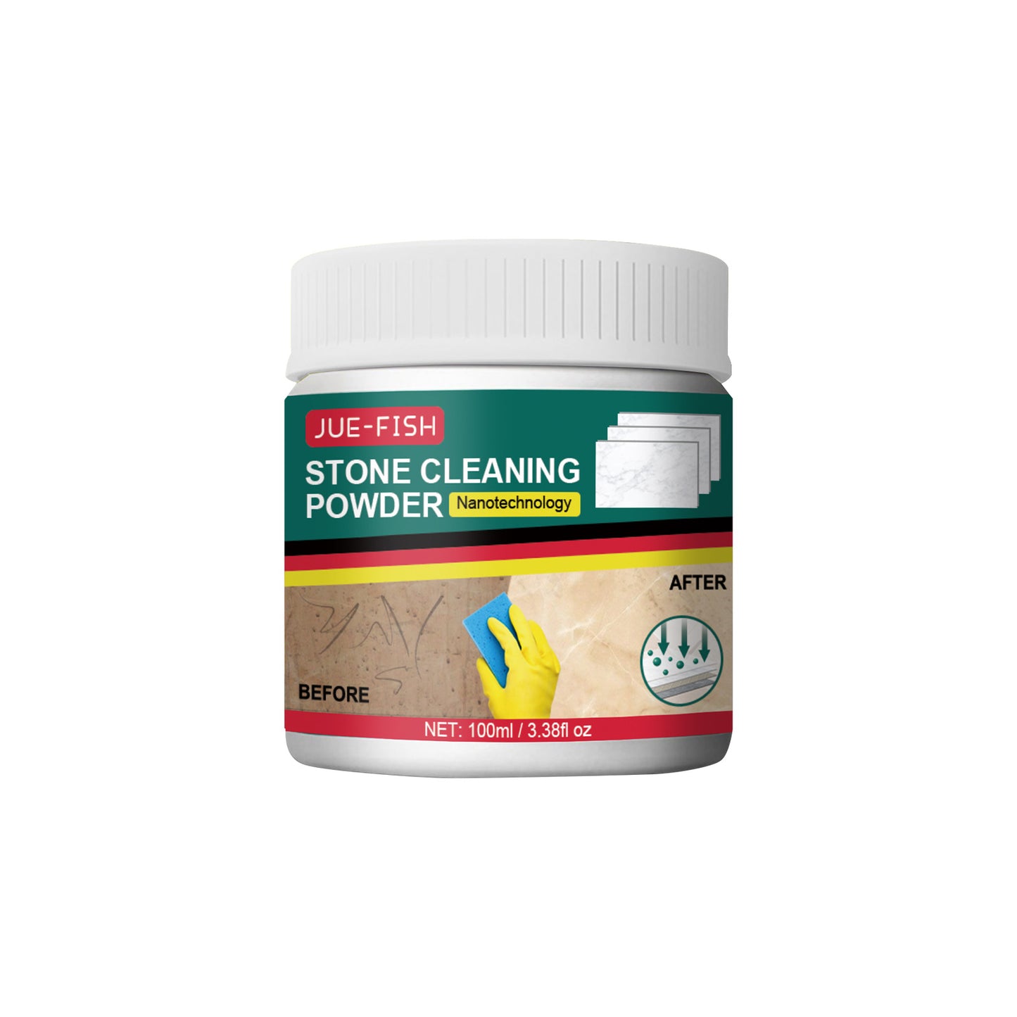Stone Cleaning Powder for Quartz & Marble Countertops - 100ml
