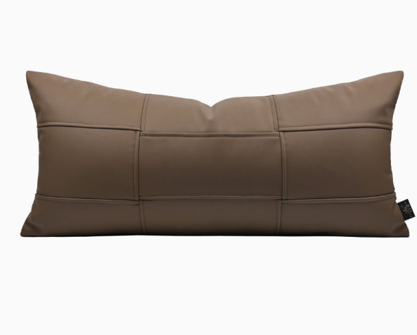High-Quality Leather Lumbar & Throw Pillows - Modern Home Decor