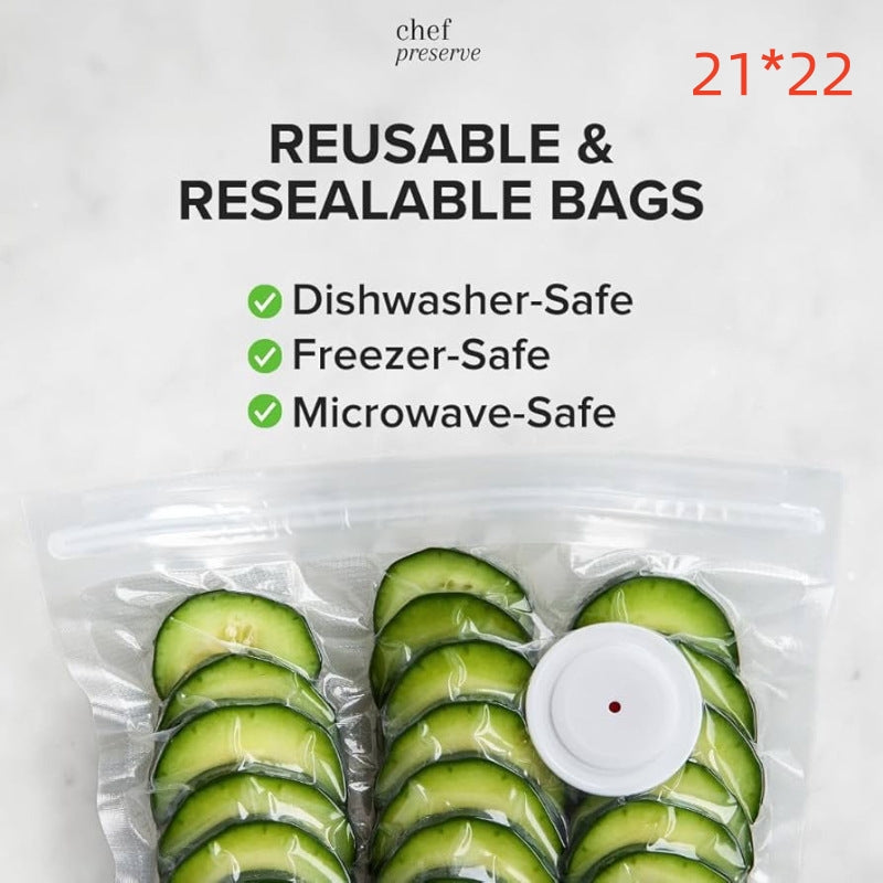 Food Preservation Vacuum Sealing Machine with Bags - Compact Handheld Design