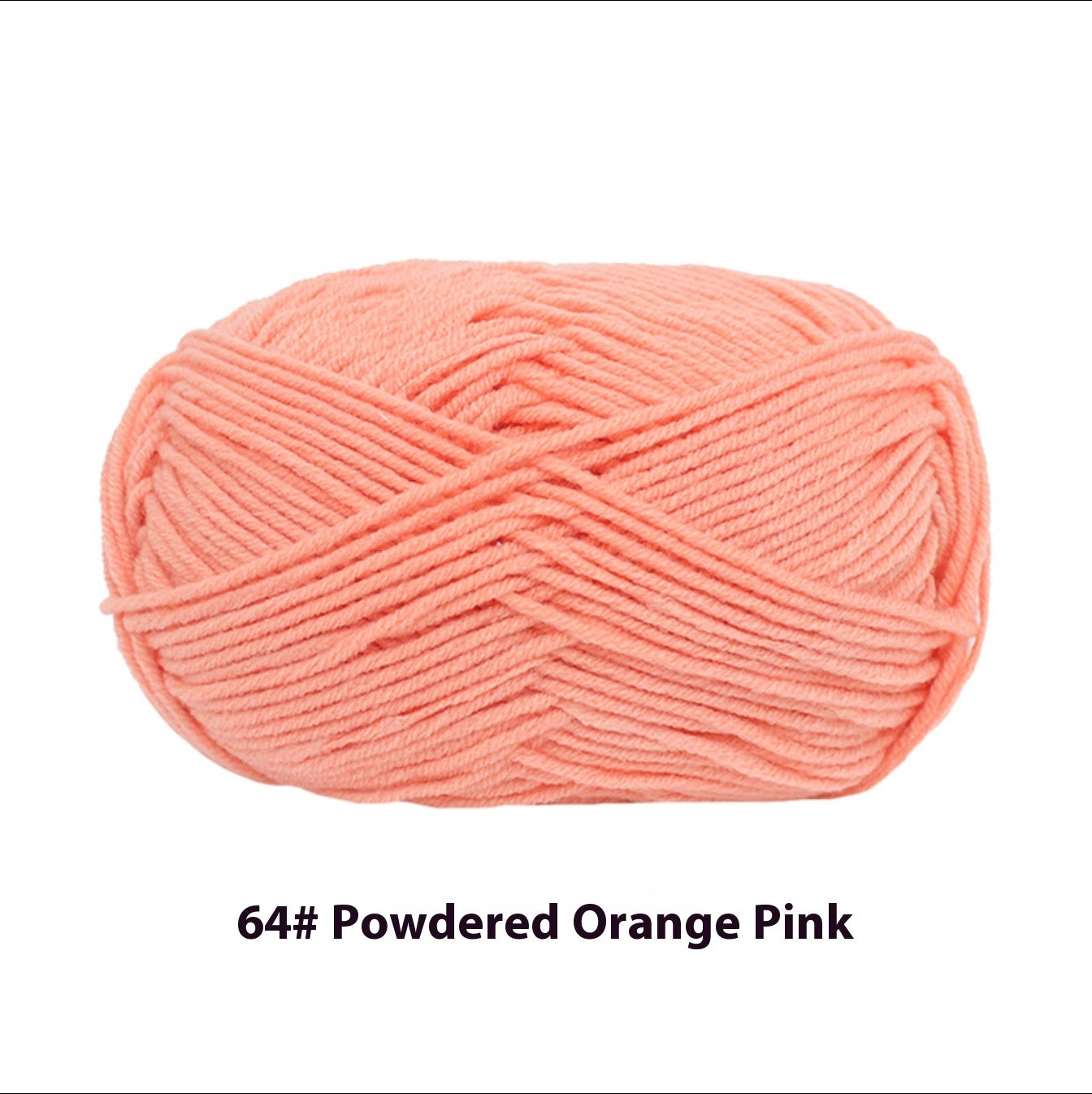 Four-Strand Milk Cotton Crochet Yarn Balls for Craft Projects - Multiple Colors