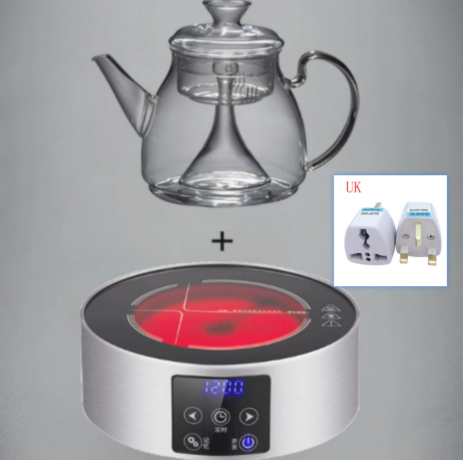 Large Capacity Glass Steam Teapot for Home Brewing - 1.5L