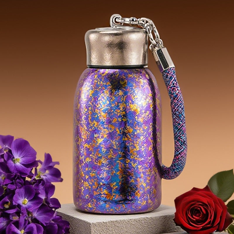 Small-Capacity Insulated Titanium Cup - Portable, Keeps Drinks Warm or Cold