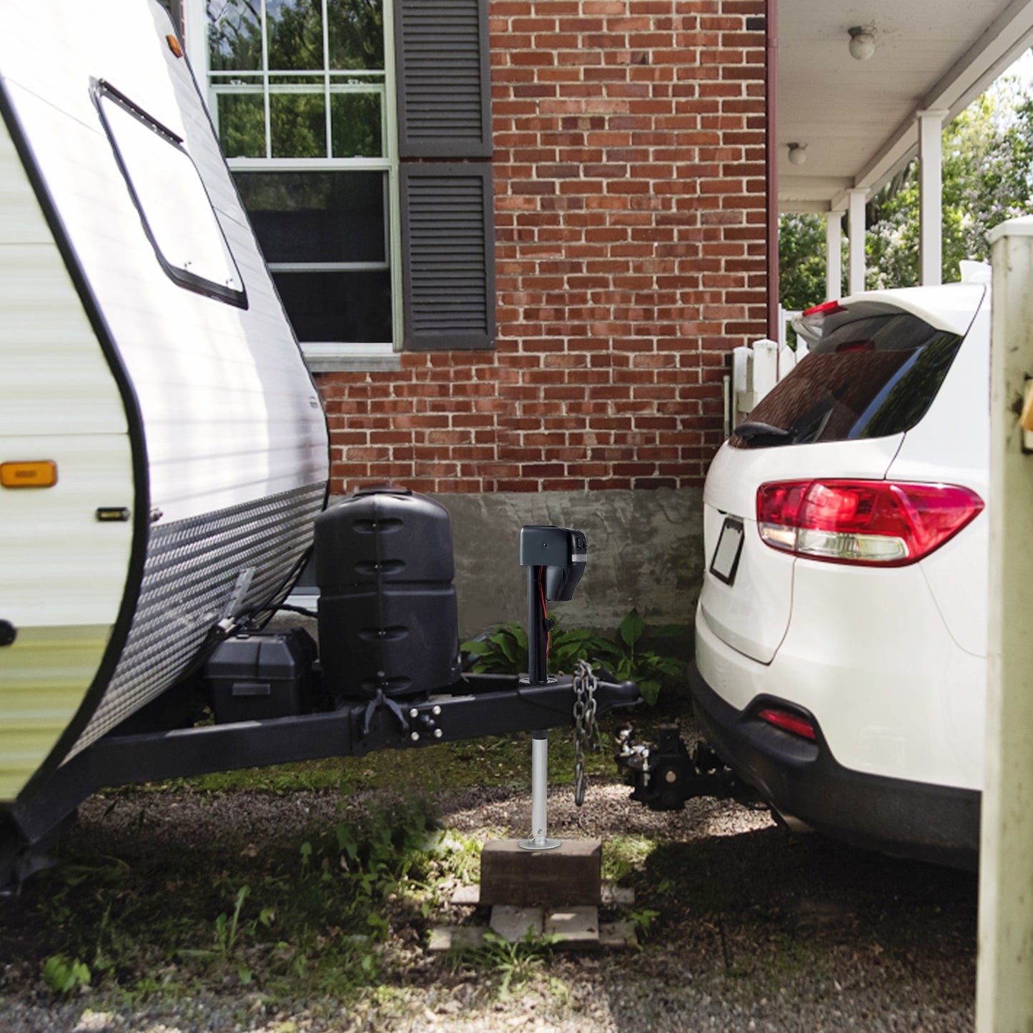 Electric Trailer Tongue Jack 4000 Lb Waterproof RV & Utility Trailer Lift