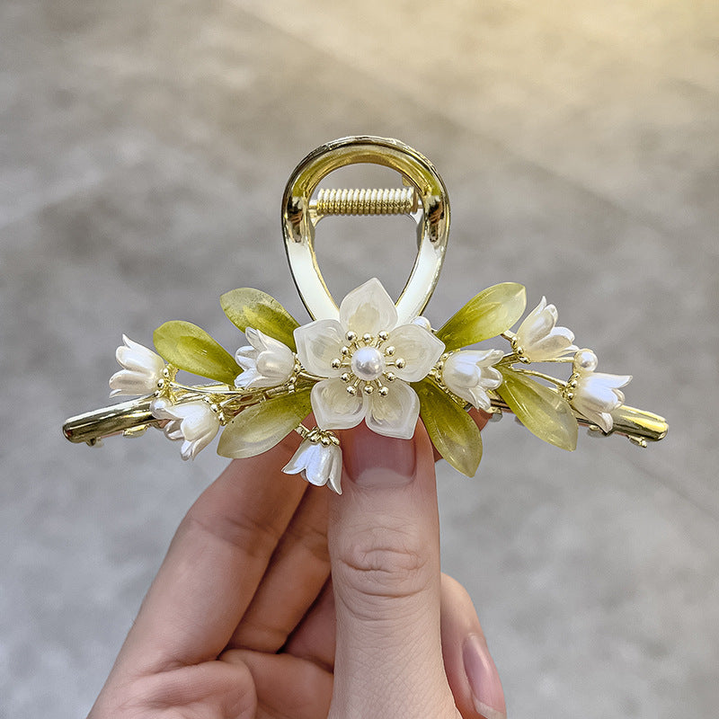 Lily Retro Metal Hairpin - Antique Flower Style