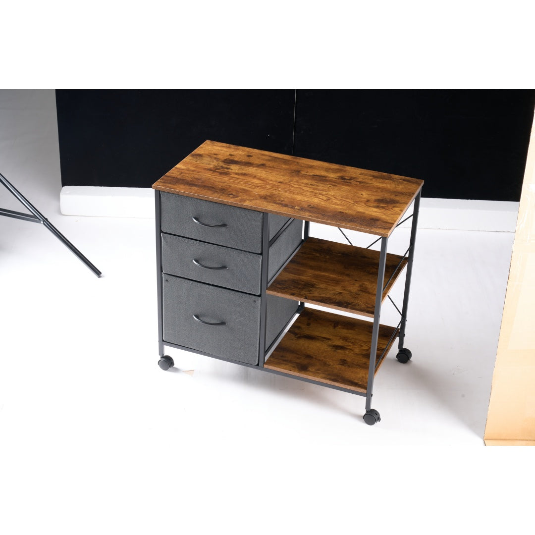 Multifunctional Mobile Filing Cabinet with Storage Drawers
