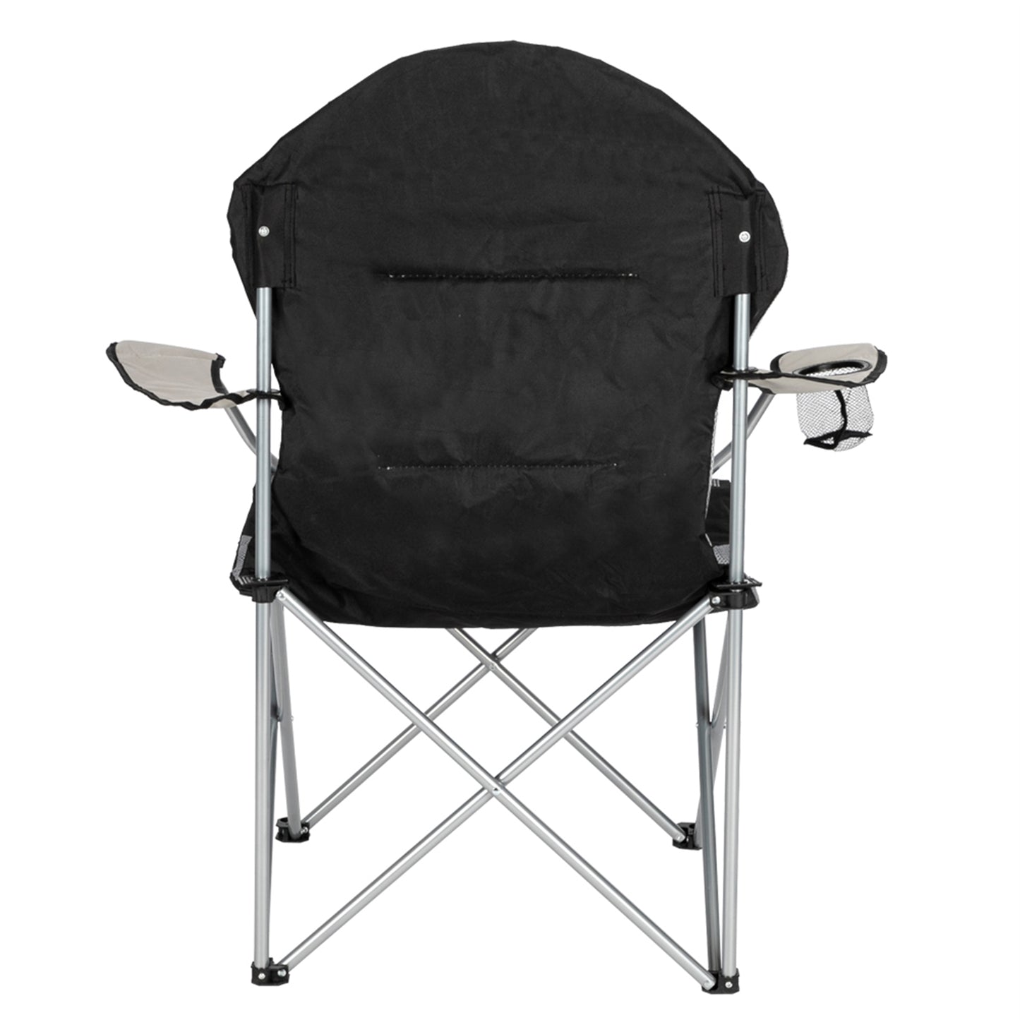 Medium Camping Chair - Grey Iron Frame, Off-White Fabric