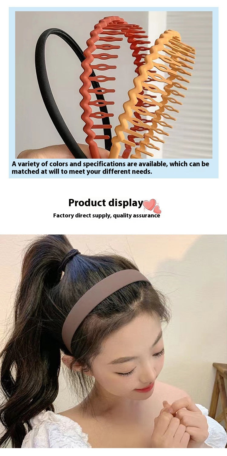 Women’s Non-Slip Tooth Headband Hair Accessory - Multiple Colors Set