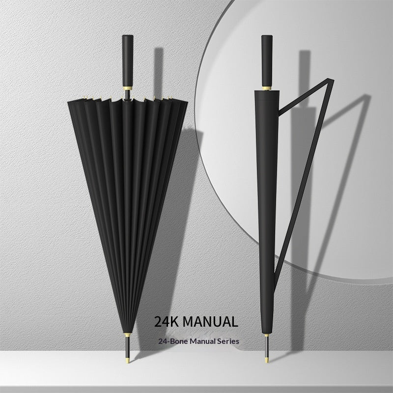 Large Automatic Long-Handled Umbrella for Sunny and Rainy Weather