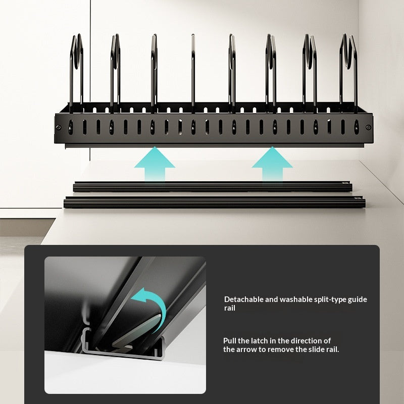 Adjustable Kitchen Storage Rack - Multi-Color Space Saver for Cabinets and Counters