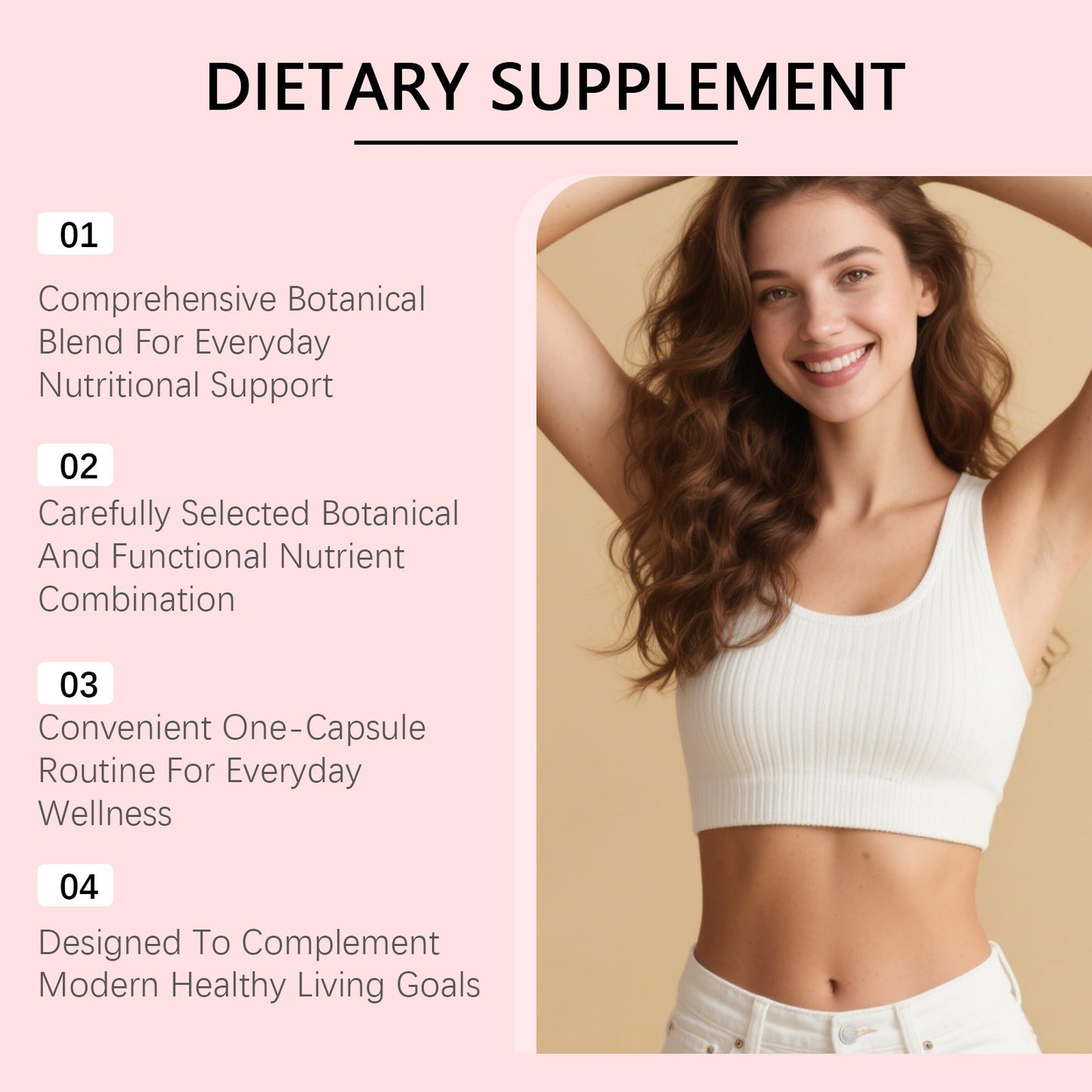 Metabolic Support Capsules - 60 Vegetarian Dietary Supplements for Weight Management