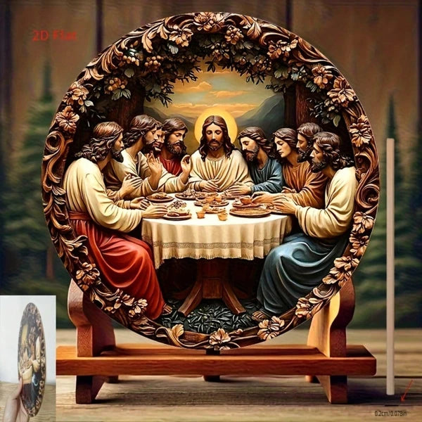 Last Supper Wall Decor - Exquisitely Carved Jesus & Apostles Art