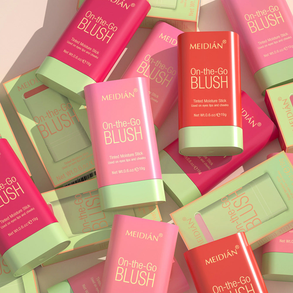 High-Gloss Portable Blush Cream Multiple Shades for Beautiful Makeup