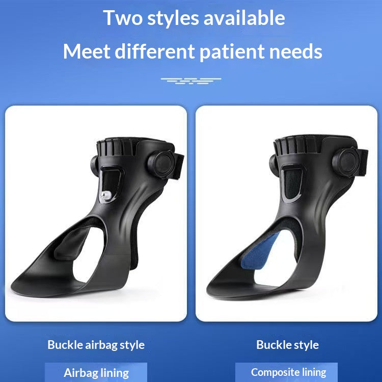 Adjustable Ankle Support Brace for Drop Foot & Plantar Fasciitis Comfort - Left/Right Airbag Version