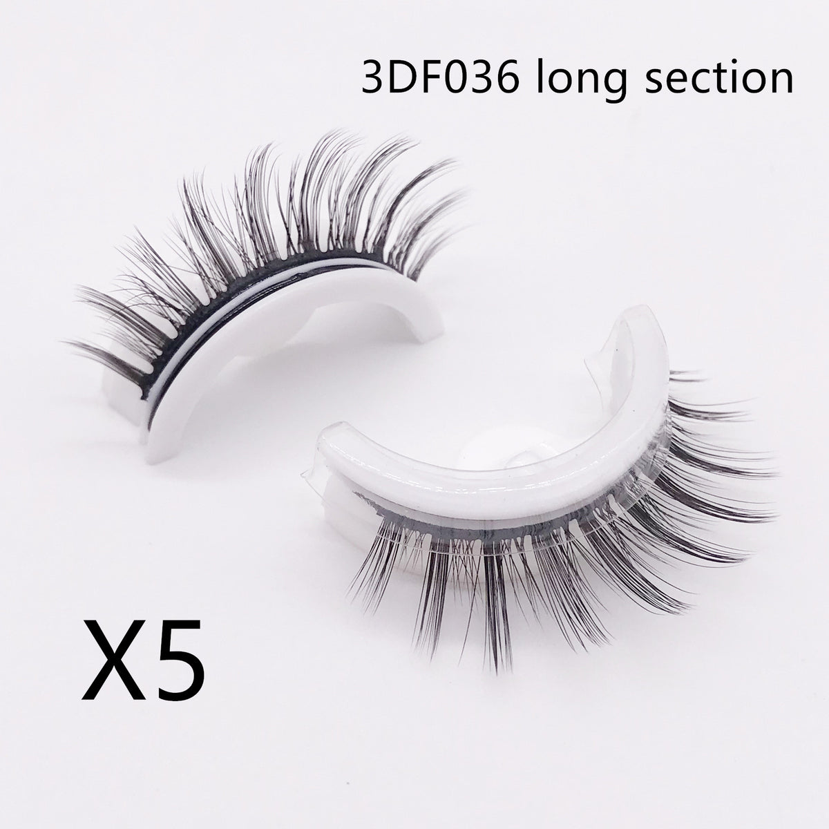 Self Adhesive False Eyelashes Reusable No Glue Natural & Long Styles