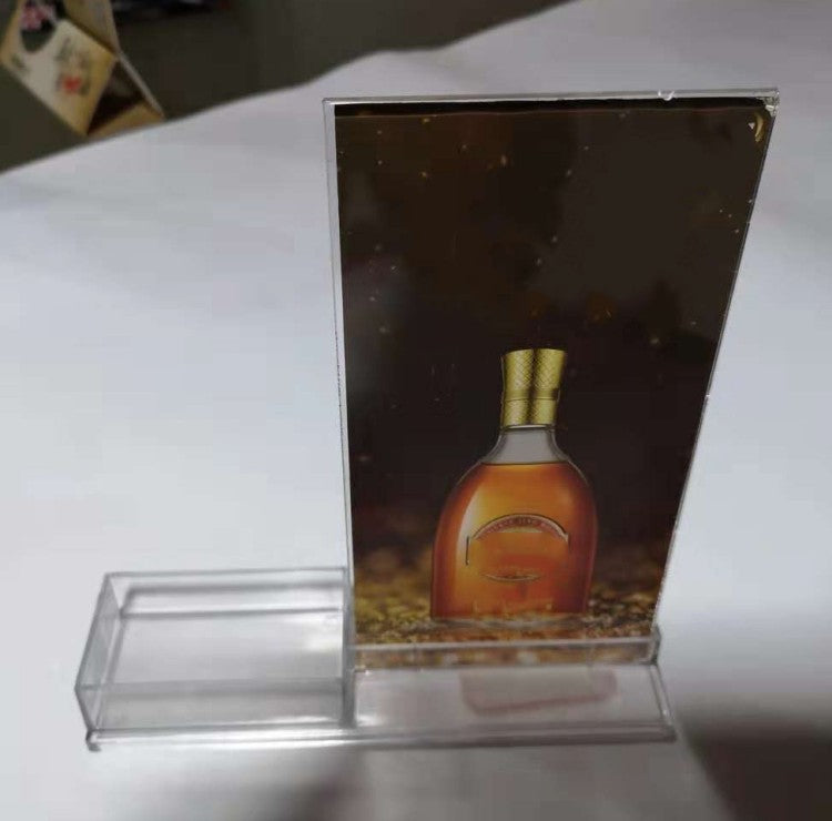 Wine Display Rack Billboard for Home & Bar - Transparent Plastic