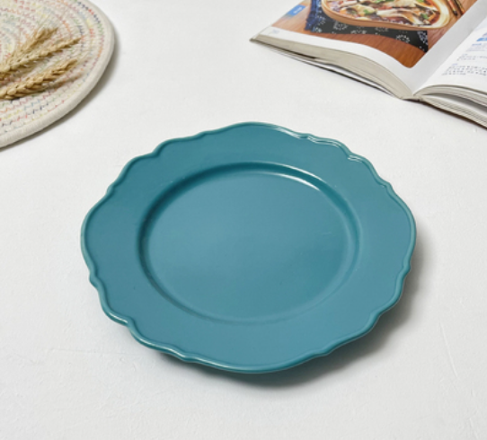 8-Inch Ceramic Plate Set for Kitchen Storage - Multiple Styles