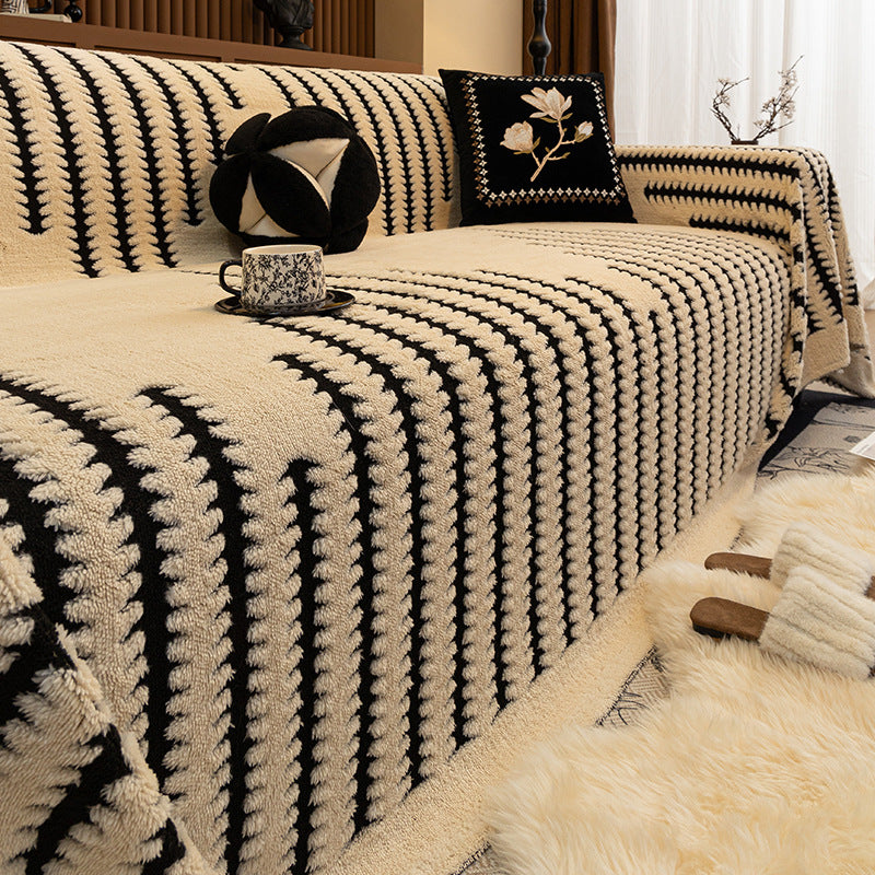 Luxury Winter Sofa Cover - Soft Fleece Dust Protector for 180x180cm & 180x380cm Sofas