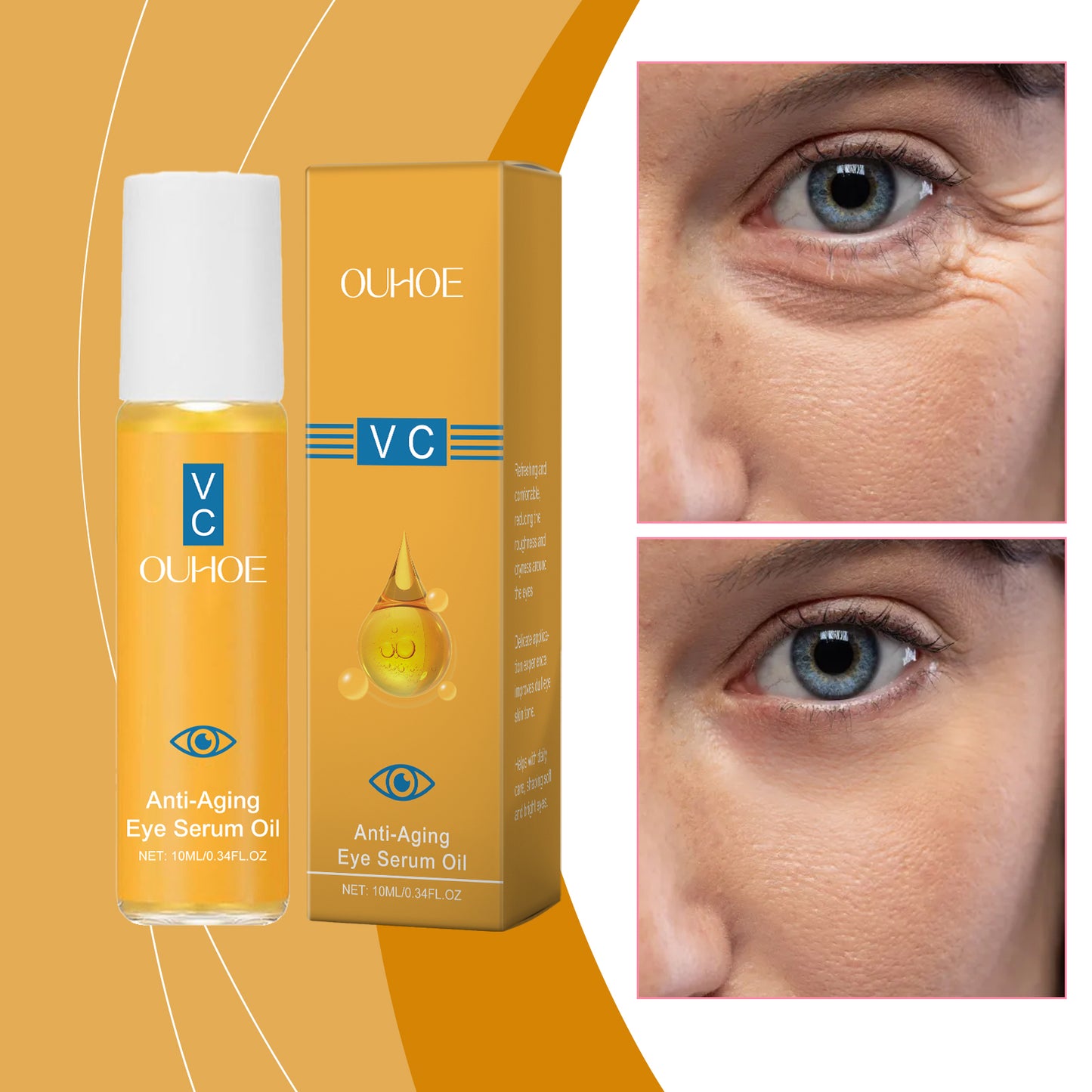 Eye Firming Essence Oil 10ml for Skin Care & Brightening - Nourishing Eye Serum