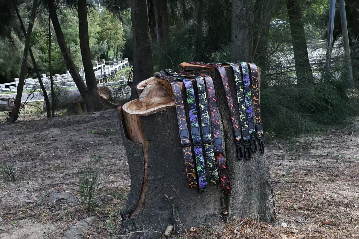 UV Printed Camouflage Embossed Pet Leash Set - Durable Outdoor Dog Accessory