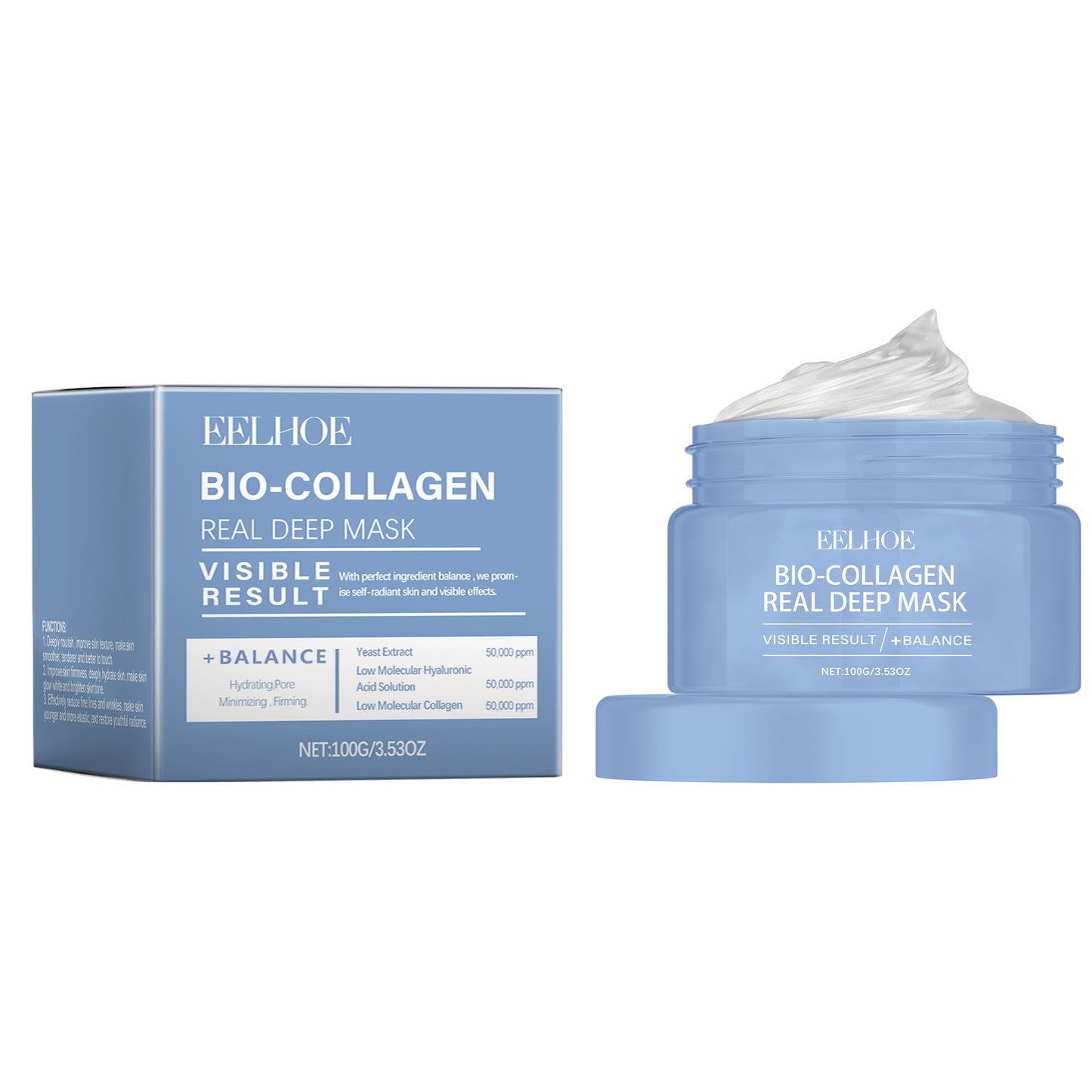 Collagen Peel-Off Face Mask - Deep Hydrating & Firming Skin Care Treatment