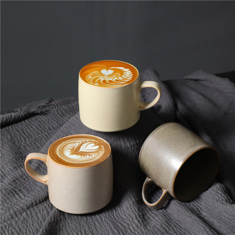 Ceramic Water Cup Set - Multiple Colors & 440ml Capacity for Coffee & Tea