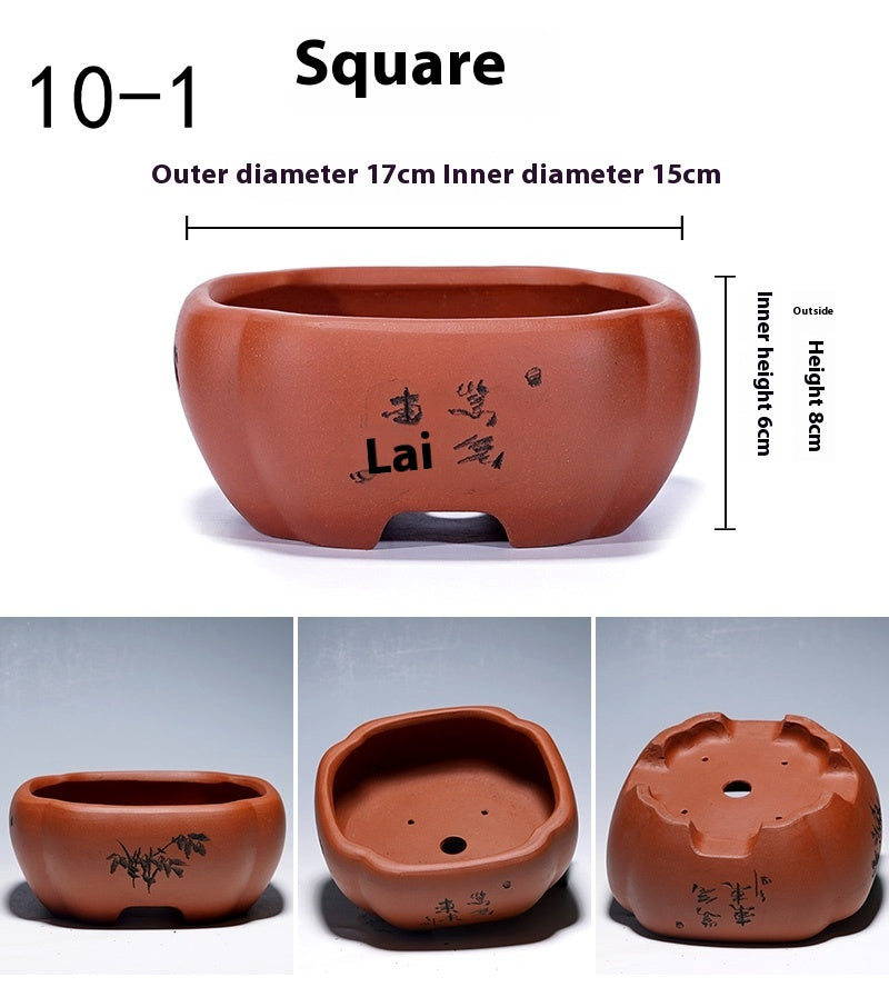 Purple Sand Flowerpot Tray for Yixing Pots - Garden & Home Storage