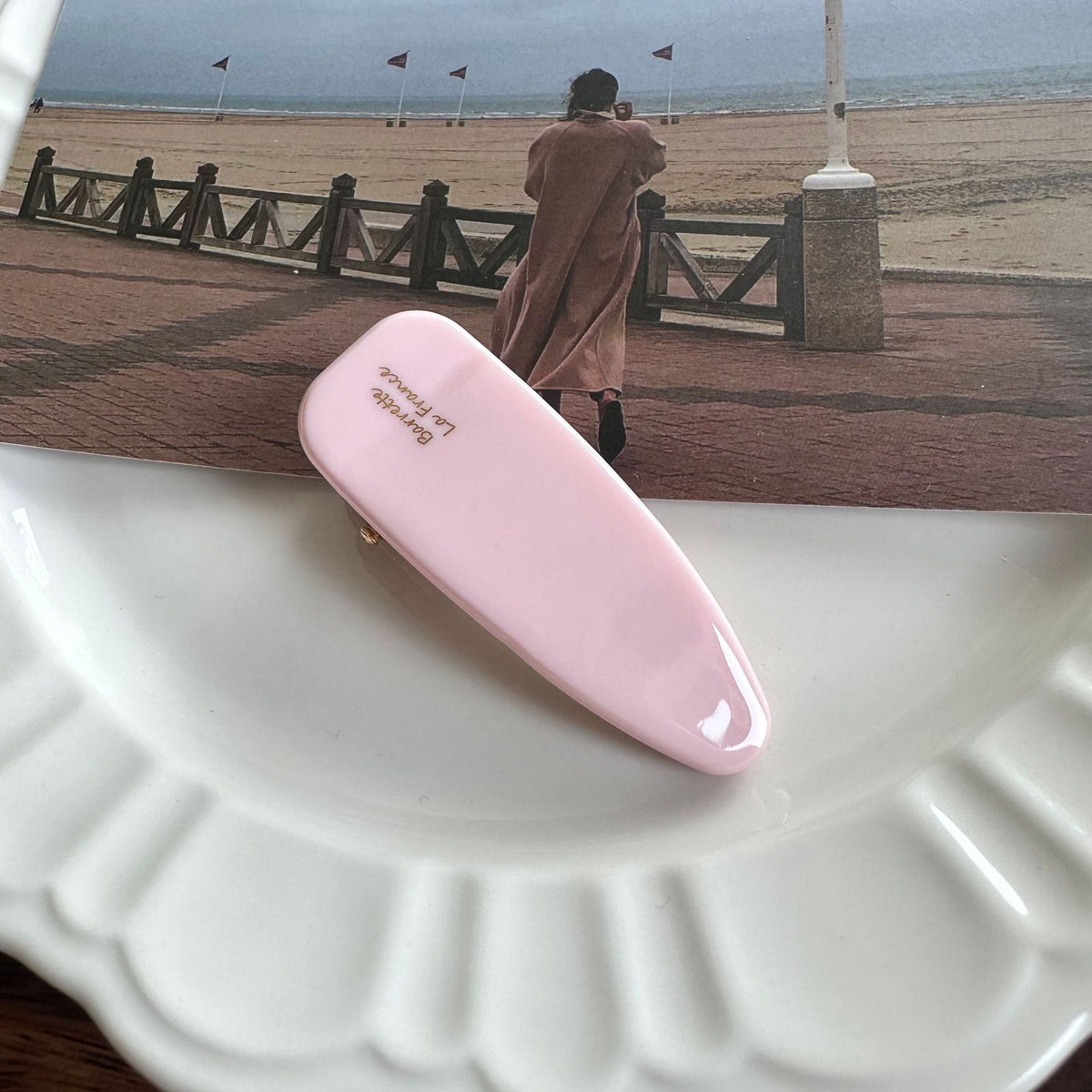 Women's Triangle Hair Clip with French Bang