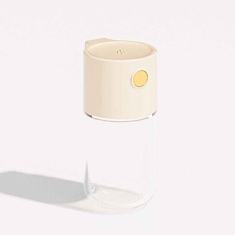 Salt Jar Glass Seasoning Bottle with Stainless Steel Spring - Multiple Colors