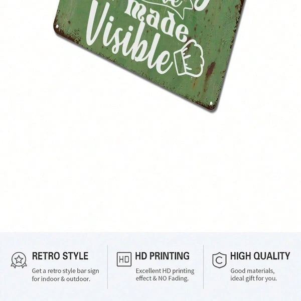 Metal Tin Wall Sign - 20 cm x 20 cm Decorative Art