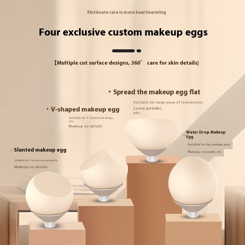 Smear-Proof Electric Makeup Puff for Wet & Dry Foundation - Reusable Beauty Tool