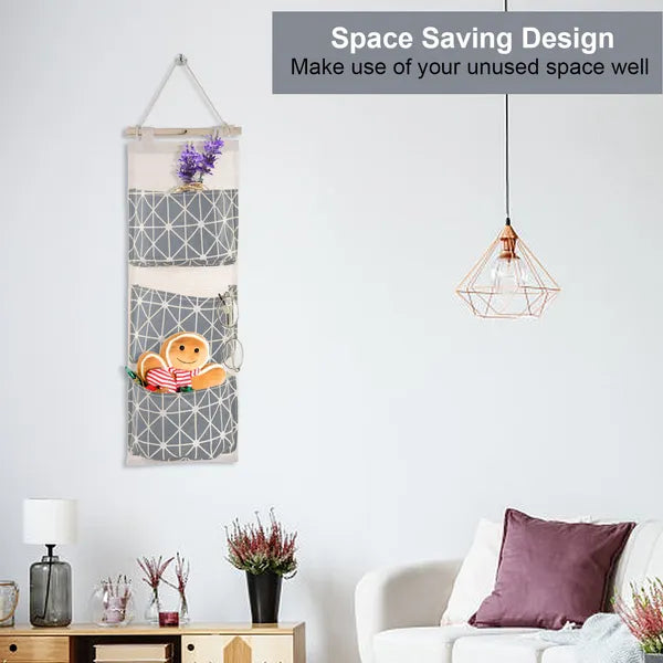 Wall Mounted Storage Bag Door Closet Hanging Organizer Waterproof 3