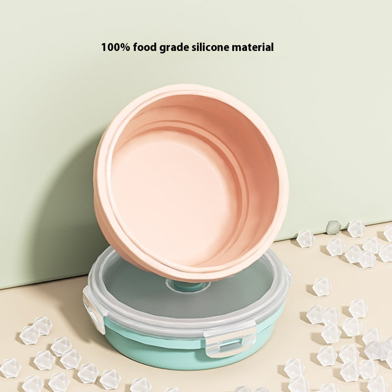Outdoor Silicone Folding Lunch Box Set - Reusable Food Storage Container