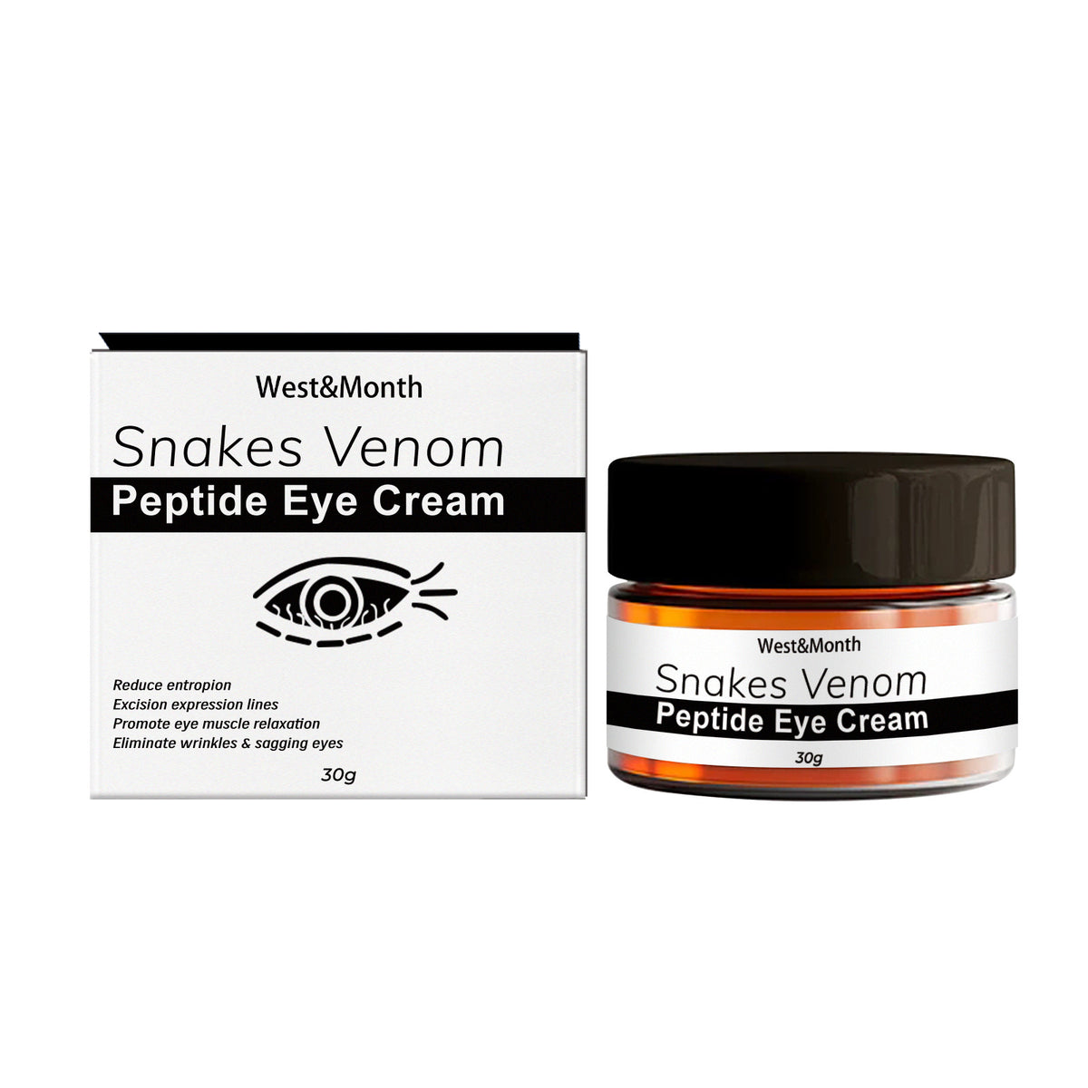 Snake Venom Peptide Eye Cream - Fades Dark Circles & Eye Bags 30g