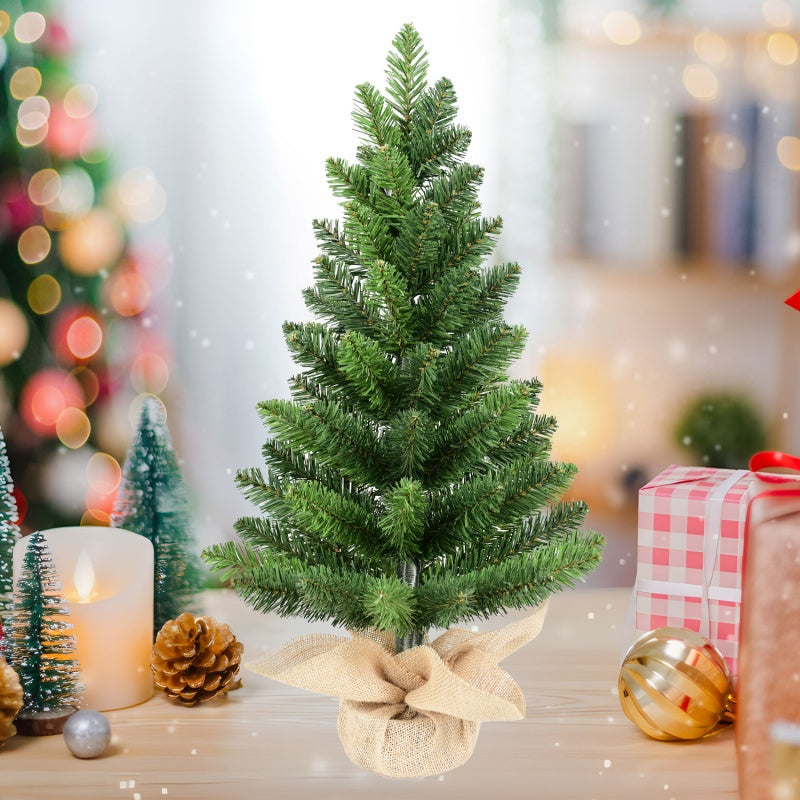 2ft PVC Desktop Christmas Tree - Set of 2