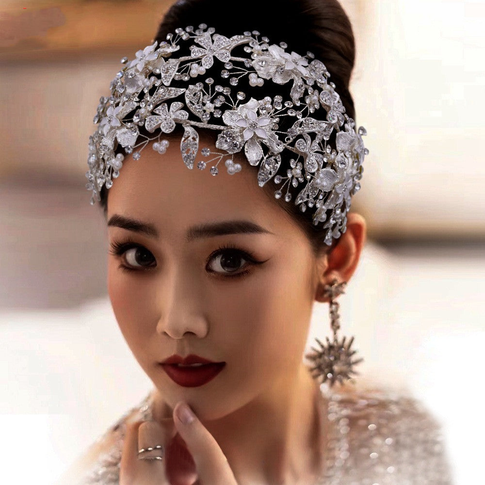 Bridal Wedding Tiara Rhinestone Headband Handmade