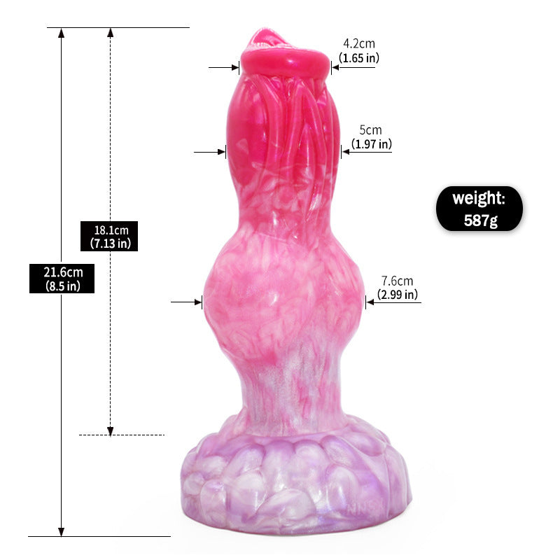 Dual Use Anal and Vaginal Masturbator - Silicone Adult Wellness Toy